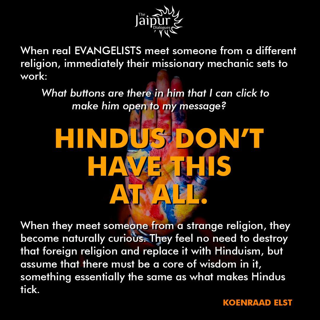 Difference between Evangelists and Hindus