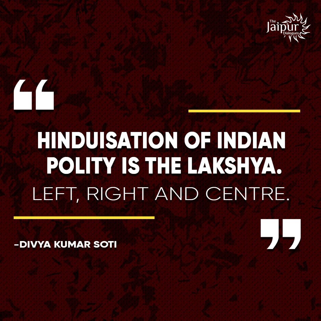 Hinduisation of Polity is the Aim.