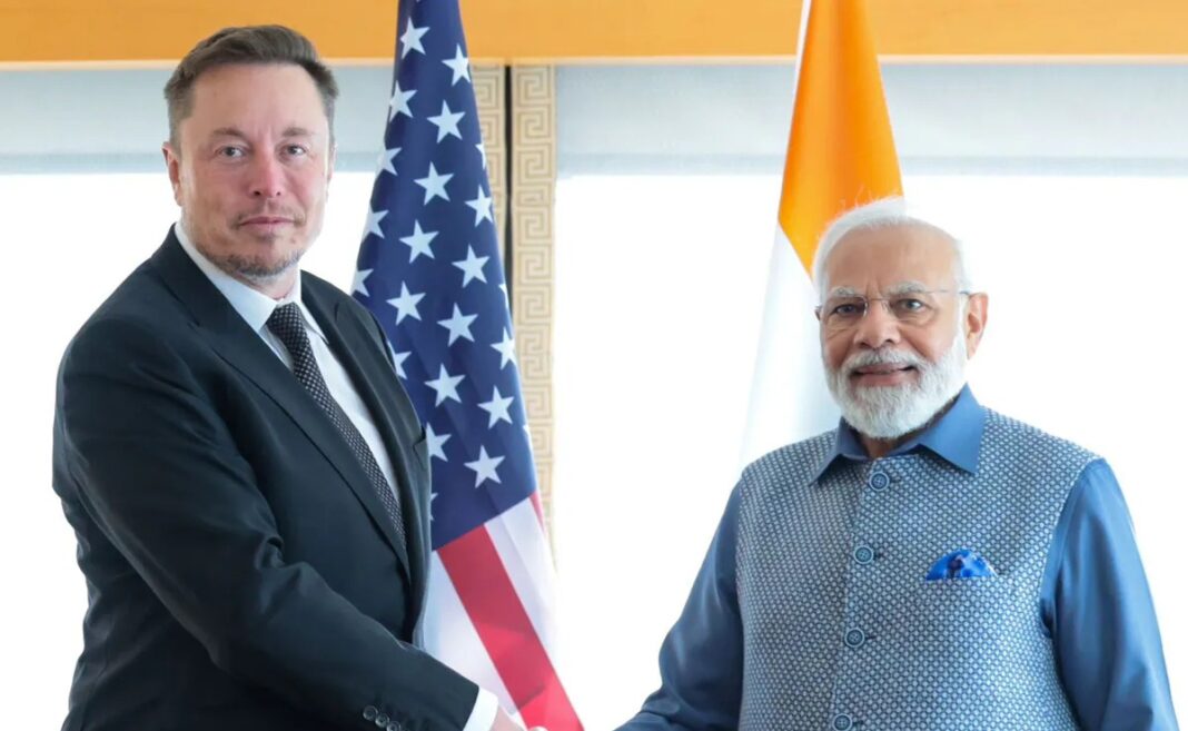Elon Musk and Prime Minister Modi